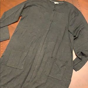 J Jill Long side-button cardigan